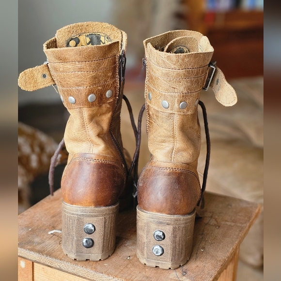 Fly London Women's Lask Mid-Calf Combat Boots - Picture 5 of 10